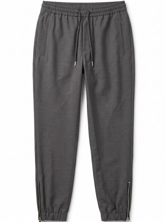 The Kooples Other - The Kooples Flat Soft‎ Grey Wool Jogger Pants NWT US 36 FR 46